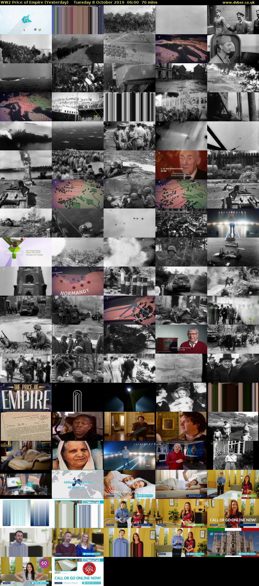 WW2 Price of Empire (Yesterday) Tuesday 8 October 2019 06:00 - 07:10
