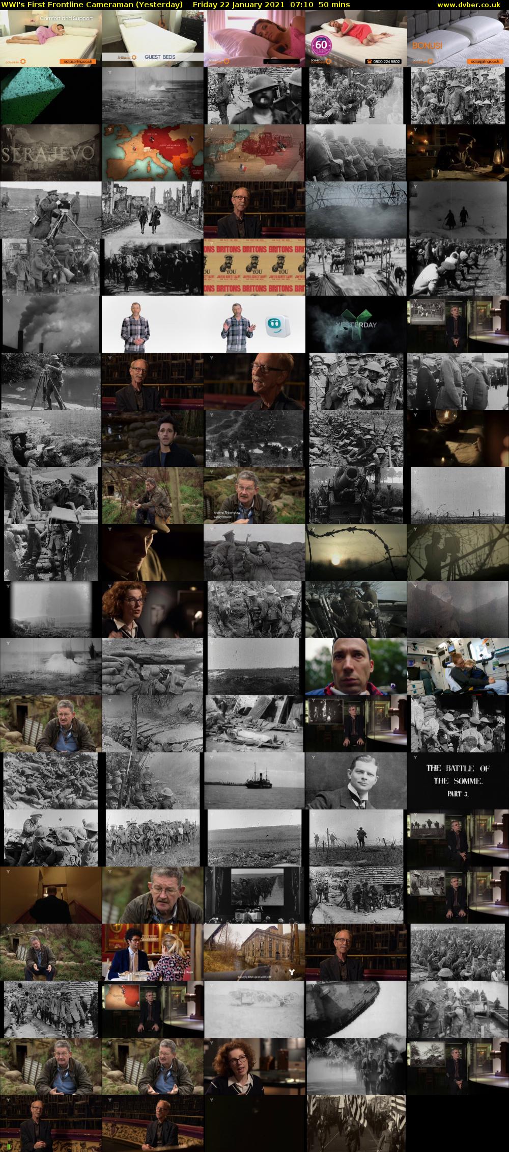 WWI's First Frontline Cameraman (Yesterday) Friday 22 January 2021 07:10 - 08:00