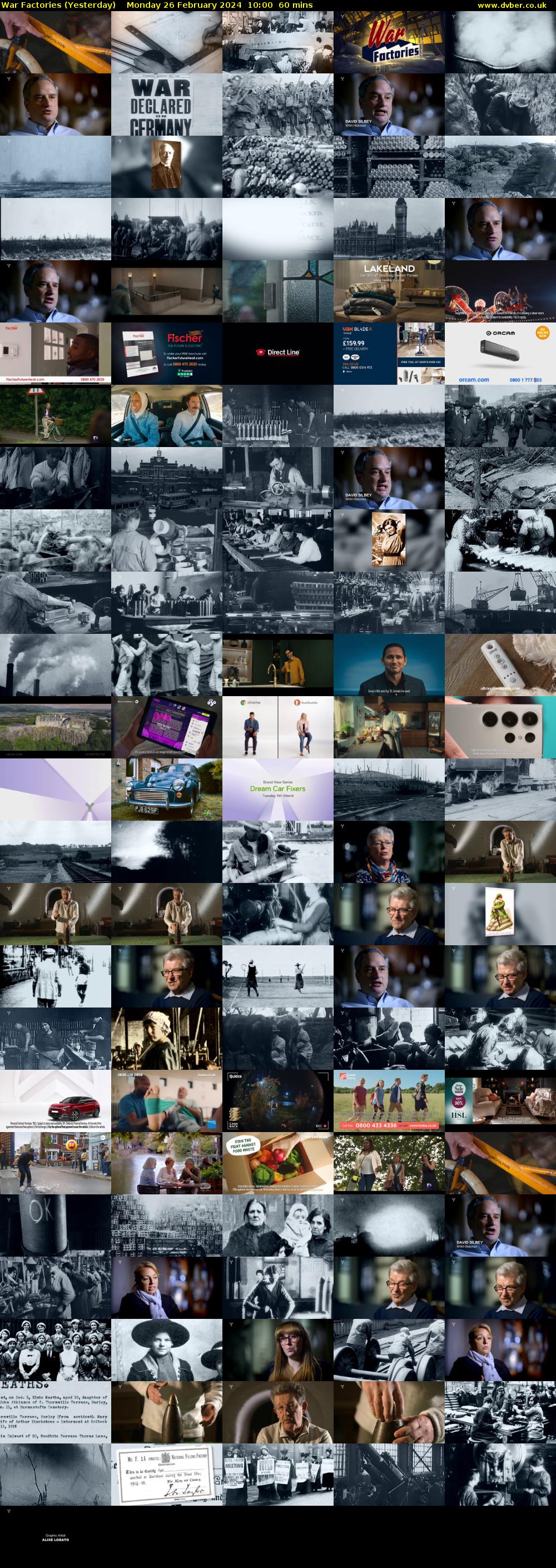 War Factories (Yesterday) Monday 26 February 2024 10:00 - 11:00