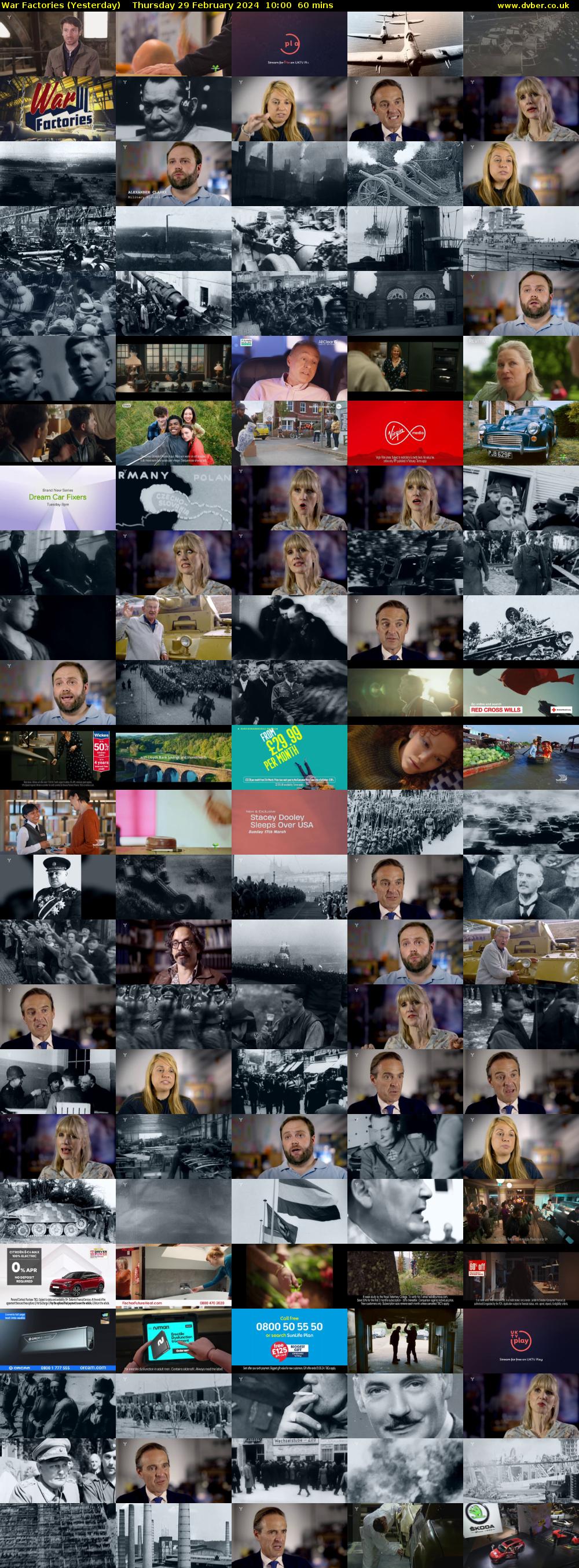 War Factories (Yesterday) Thursday 29 February 2024 10:00 - 11:00
