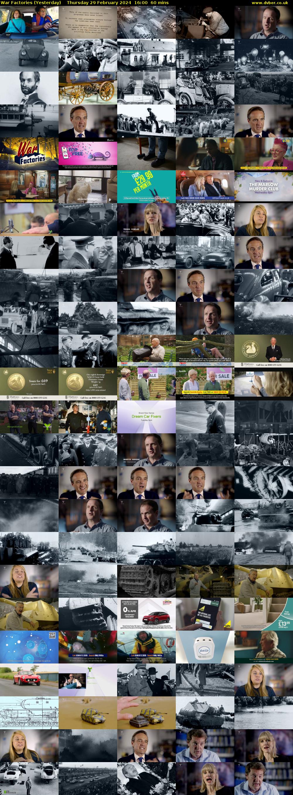 War Factories (Yesterday) Thursday 29 February 2024 16:00 - 17:00