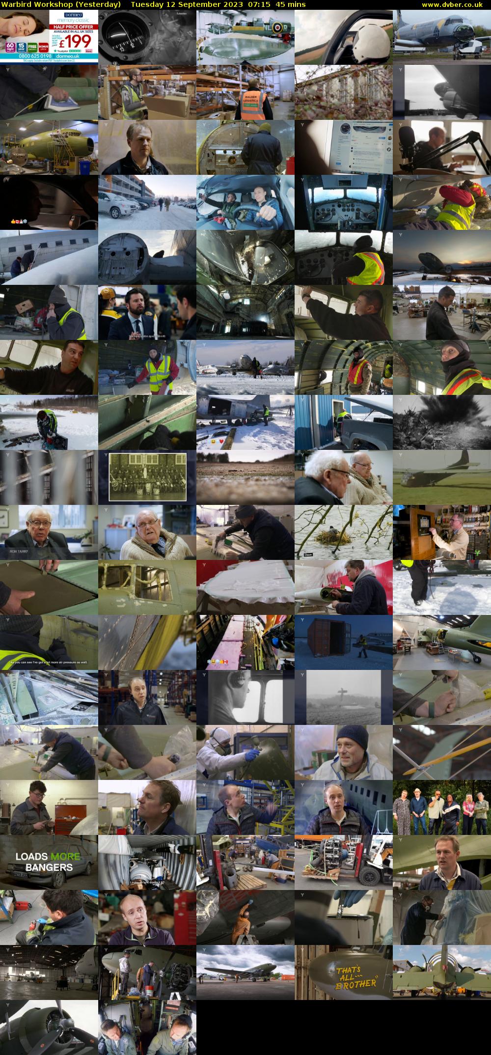 Warbird Workshop (Yesterday) Tuesday 12 September 2023 07:15 - 08:00