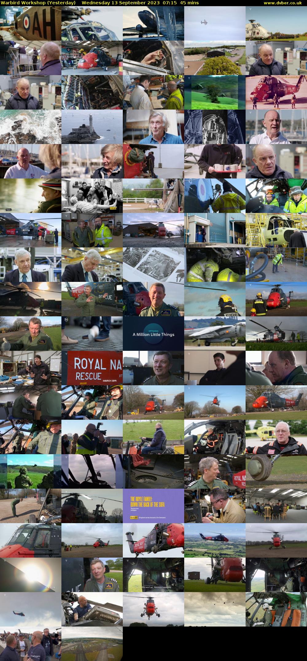 Warbird Workshop (Yesterday) Wednesday 13 September 2023 07:15 - 08:00
