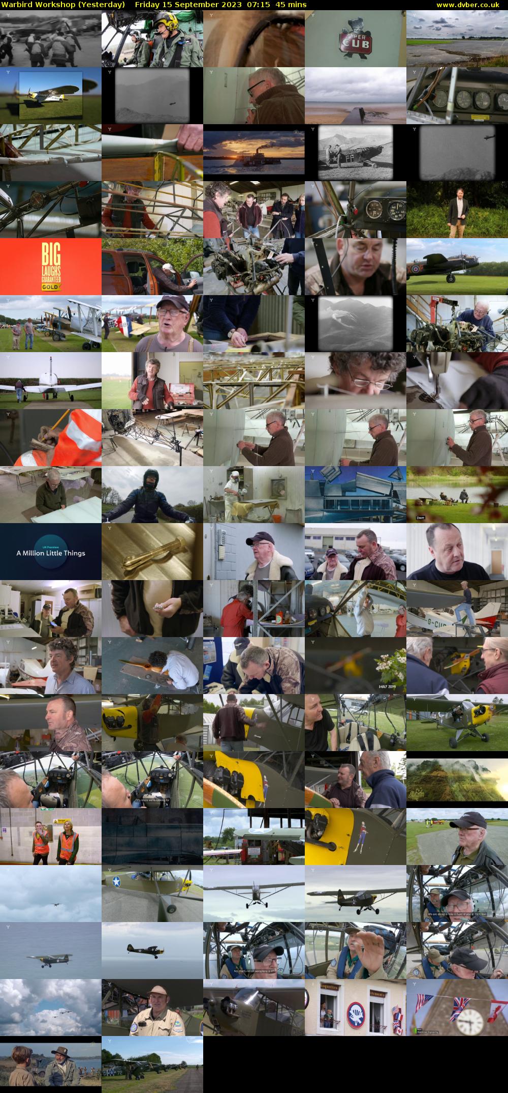 Warbird Workshop (Yesterday) Friday 15 September 2023 07:15 - 08:00