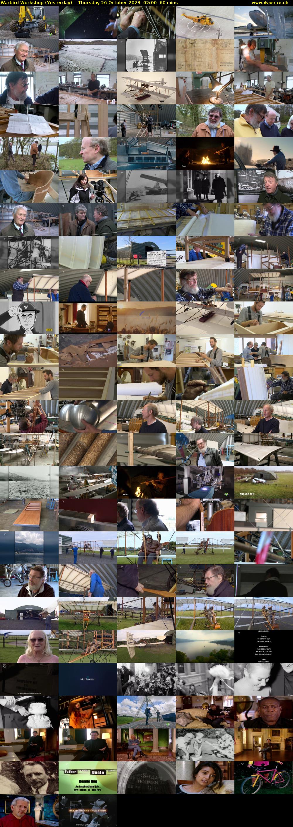 Warbird Workshop (Yesterday) Thursday 26 October 2023 02:00 - 03:00