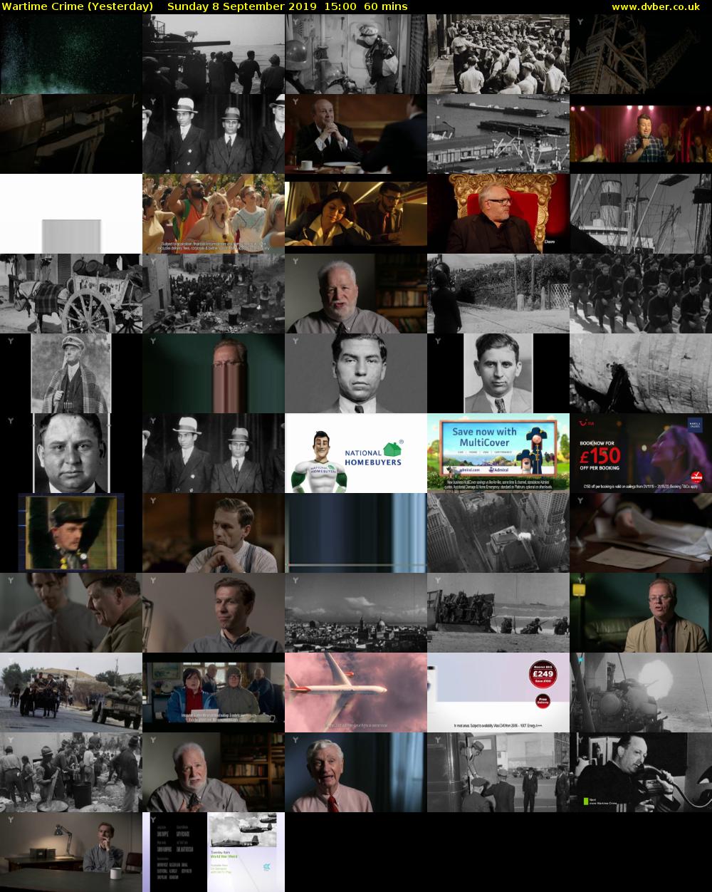 Wartime Crime (Yesterday) Sunday 8 September 2019 15:00 - 16:00