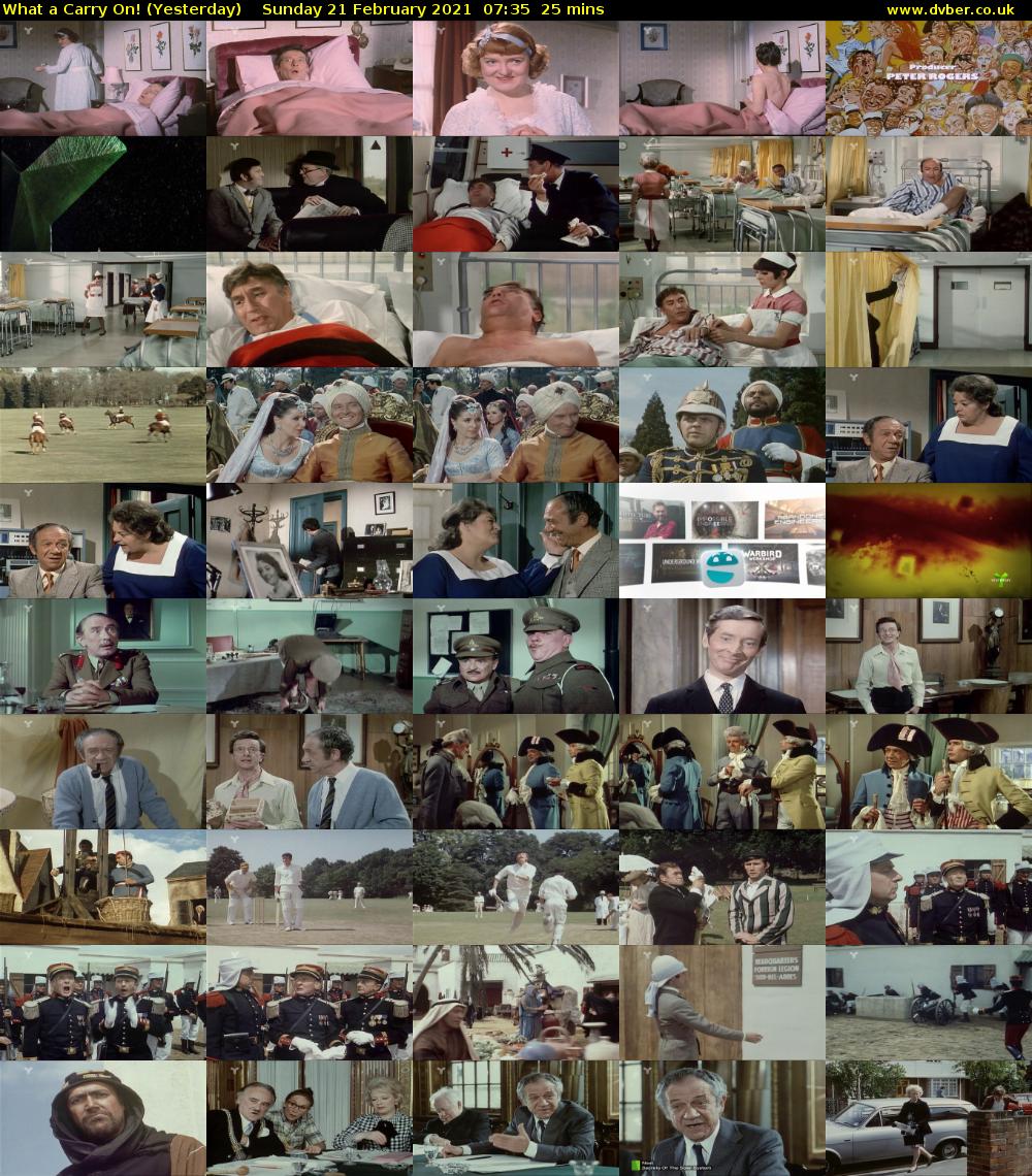What a Carry On! (Yesterday) Sunday 21 February 2021 07:35 - 08:00