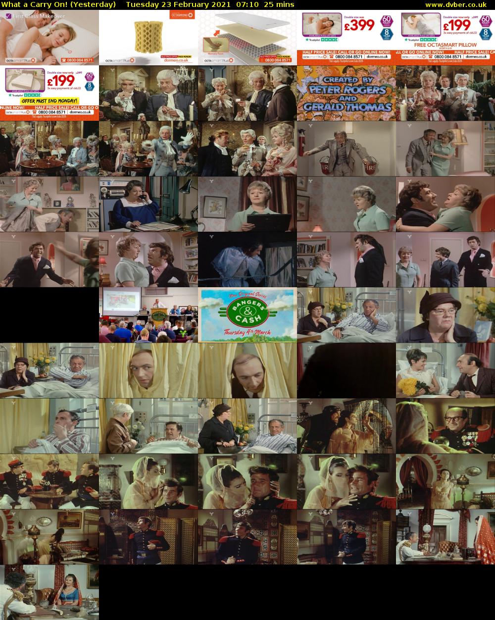 What a Carry On! (Yesterday) Tuesday 23 February 2021 07:10 - 07:35