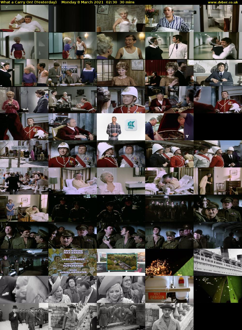 What a Carry On! (Yesterday) Monday 8 March 2021 02:30 - 03:00