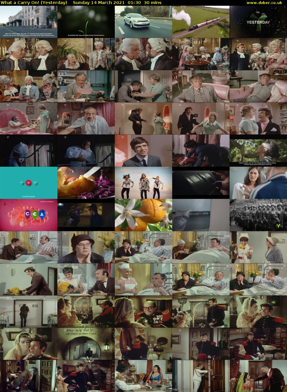 What a Carry On! (Yesterday) Sunday 14 March 2021 01:30 - 02:00