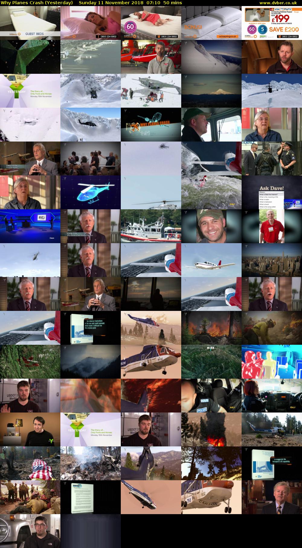 Why Planes Crash (Yesterday) Sunday 11 November 2018 07:10 - 08:00