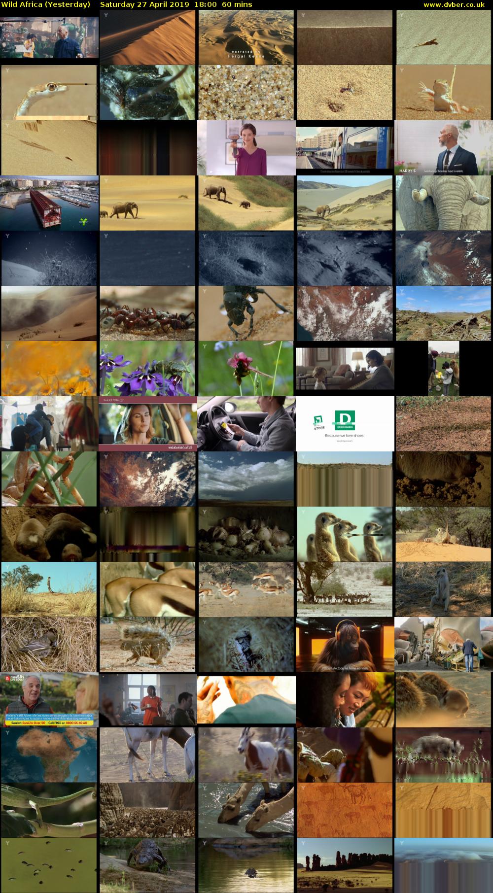 Wild Africa (Yesterday) Saturday 27 April 2019 18:00 - 19:00