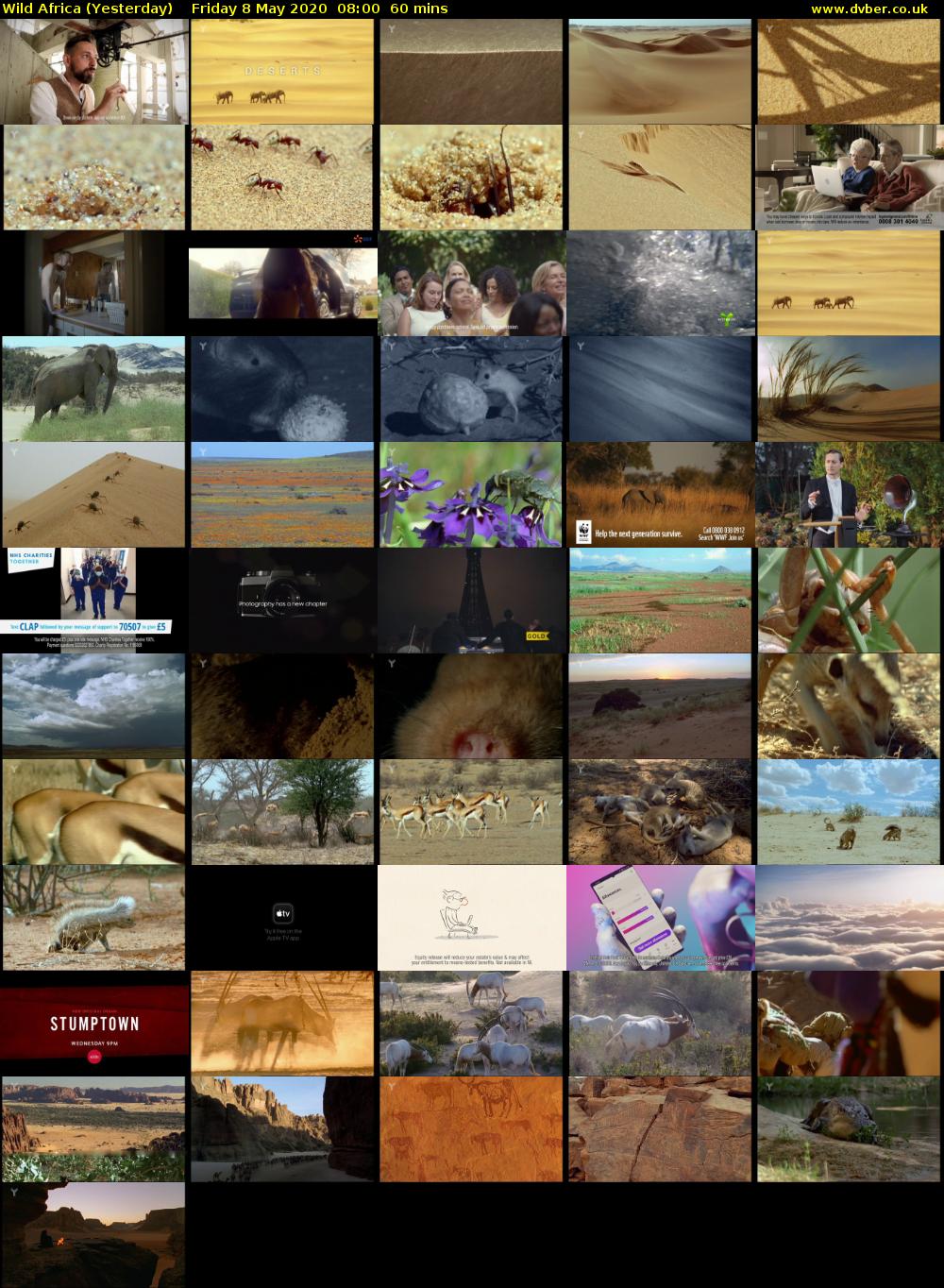 Wild Africa (Yesterday) Friday 8 May 2020 08:00 - 09:00