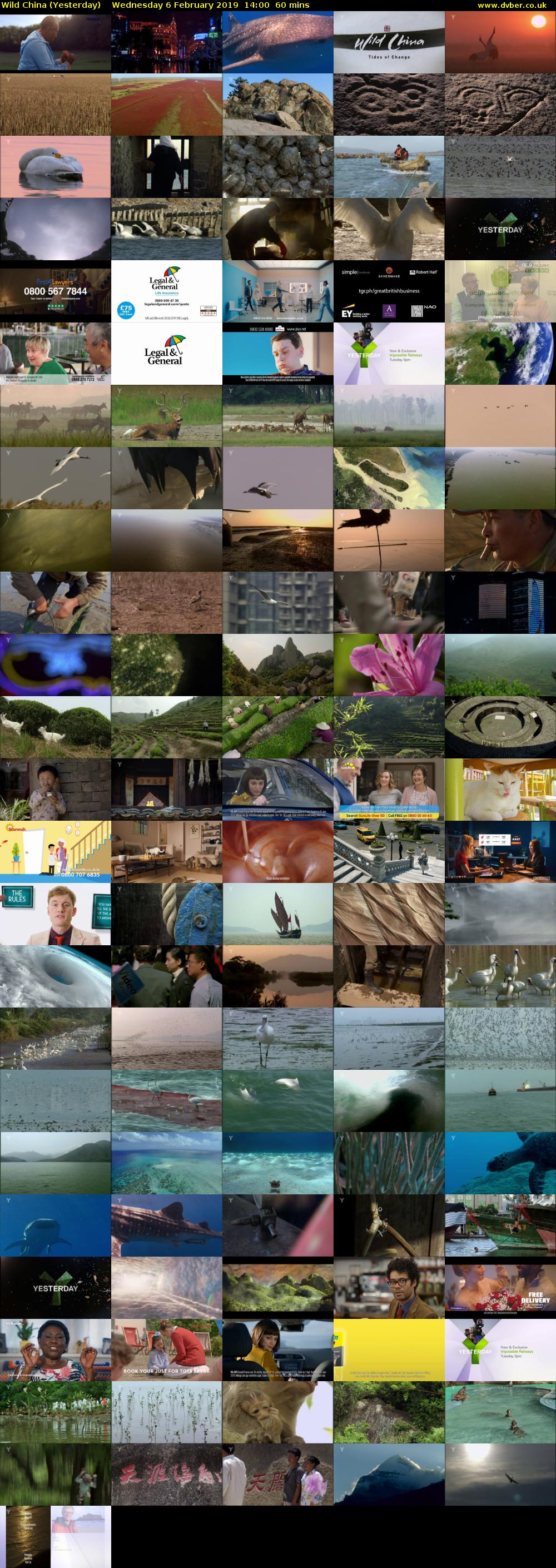 Wild China (Yesterday) Wednesday 6 February 2019 14:00 - 15:00