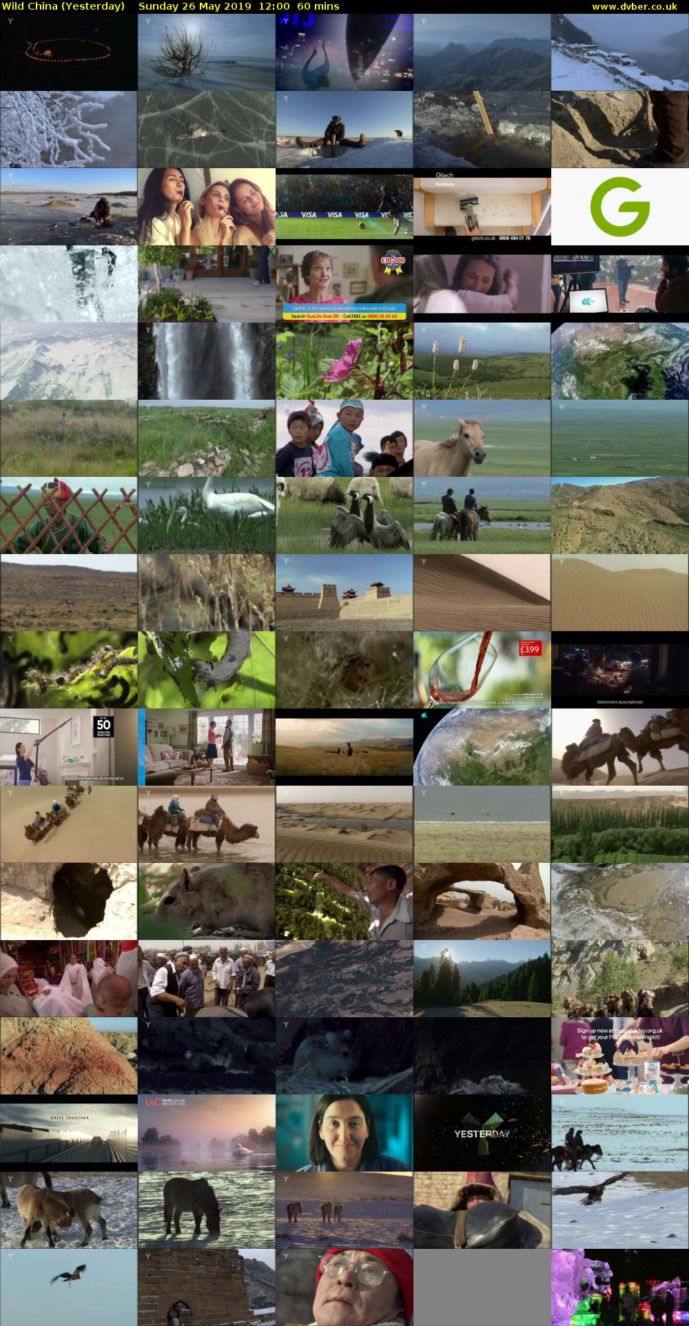 Wild China (Yesterday) Sunday 26 May 2019 12:00 - 13:00