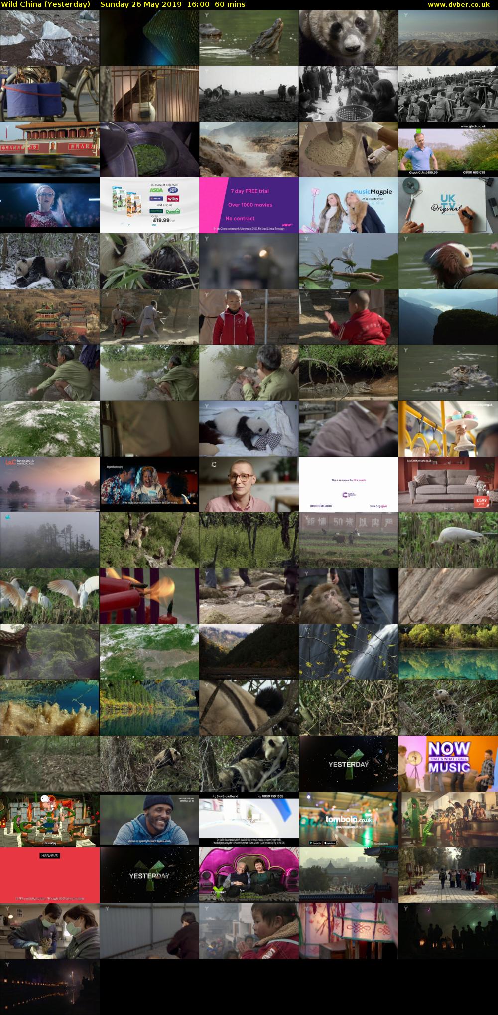 Wild China (Yesterday) Sunday 26 May 2019 16:00 - 17:00