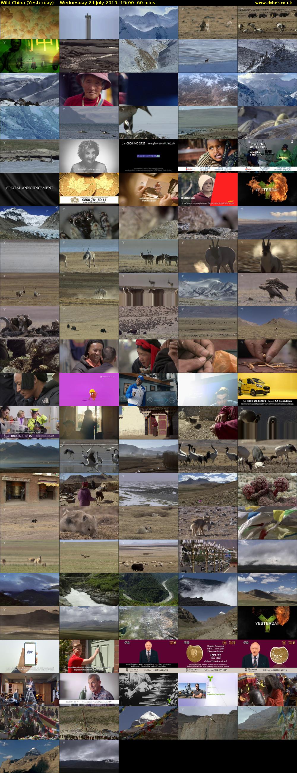Wild China (Yesterday) Wednesday 24 July 2019 15:00 - 16:00