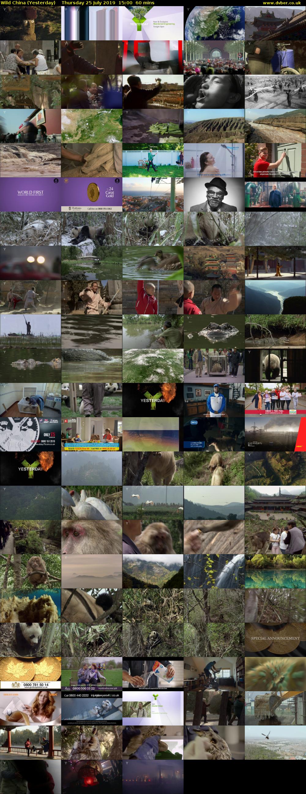 Wild China (Yesterday) Thursday 25 July 2019 15:00 - 16:00