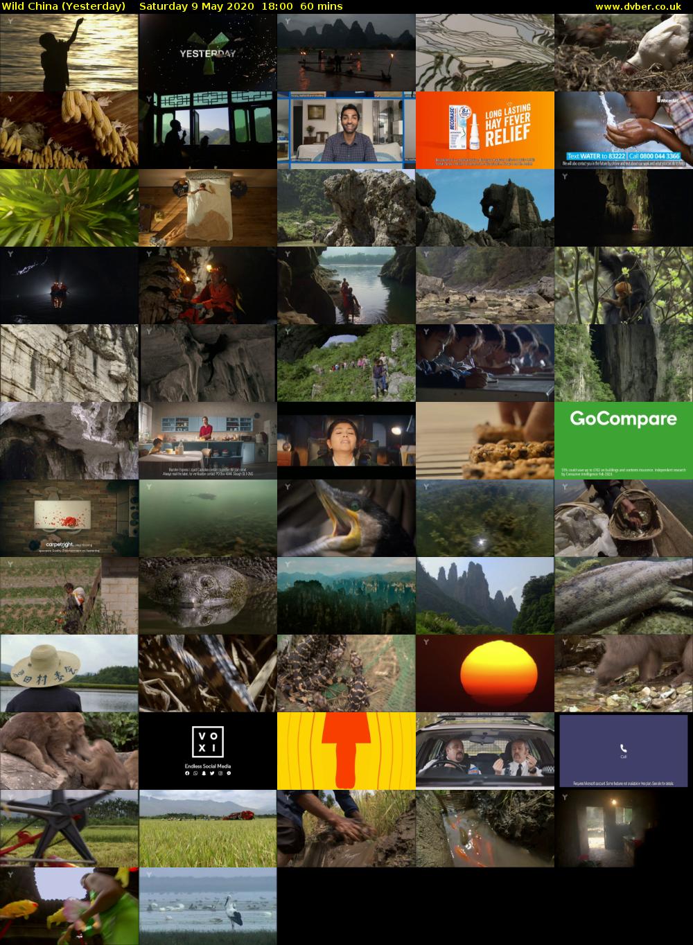 Wild China (Yesterday) Saturday 9 May 2020 18:00 - 19:00