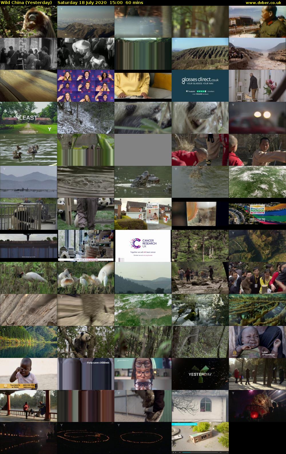 Wild China (Yesterday) Saturday 18 July 2020 15:00 - 16:00