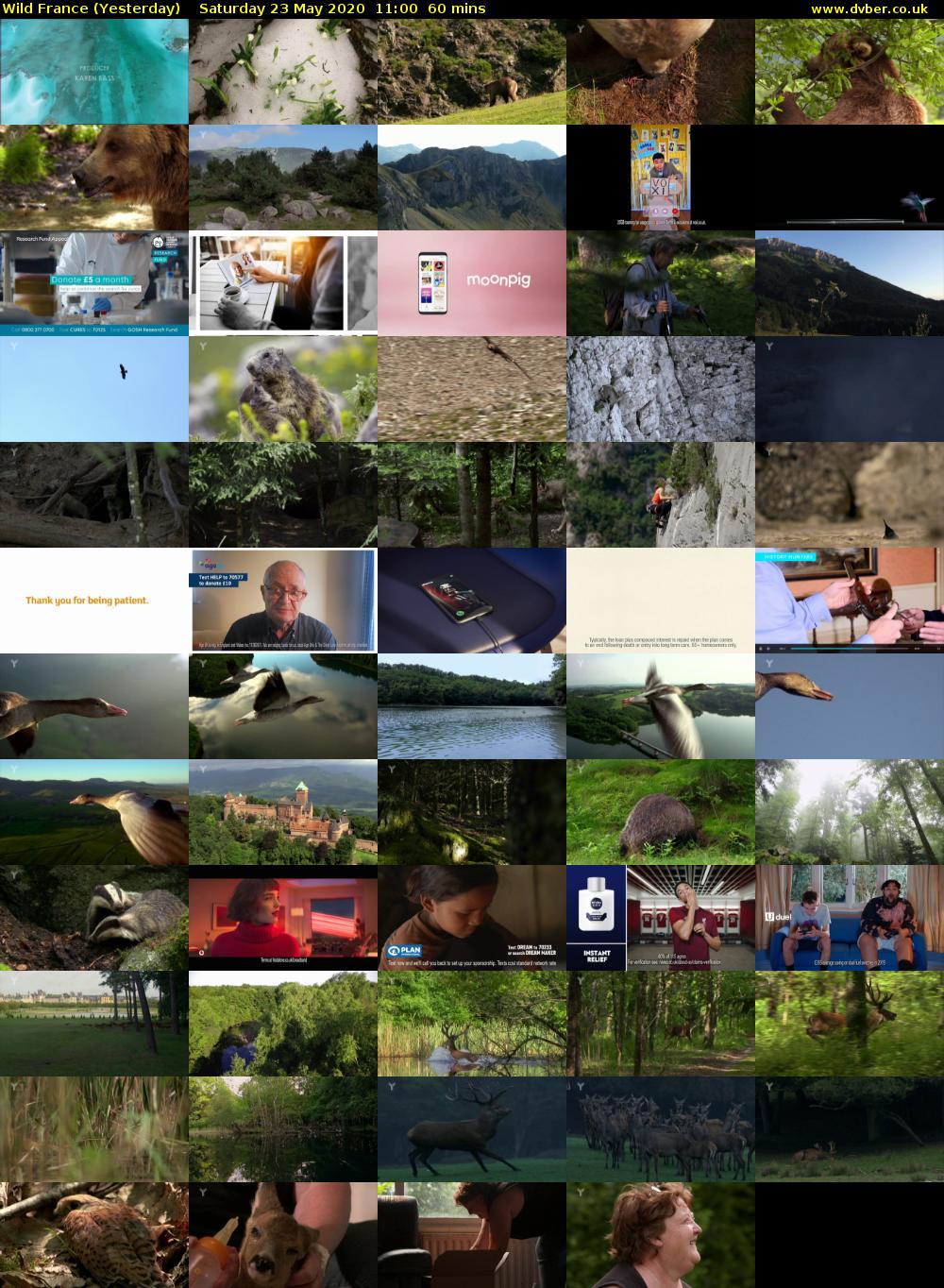 Wild France (Yesterday) Saturday 23 May 2020 11:00 - 12:00