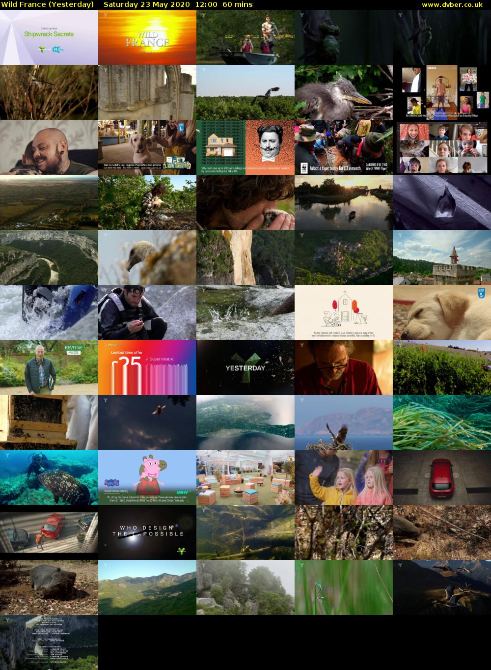 Wild France (Yesterday) Saturday 23 May 2020 12:00 - 13:00