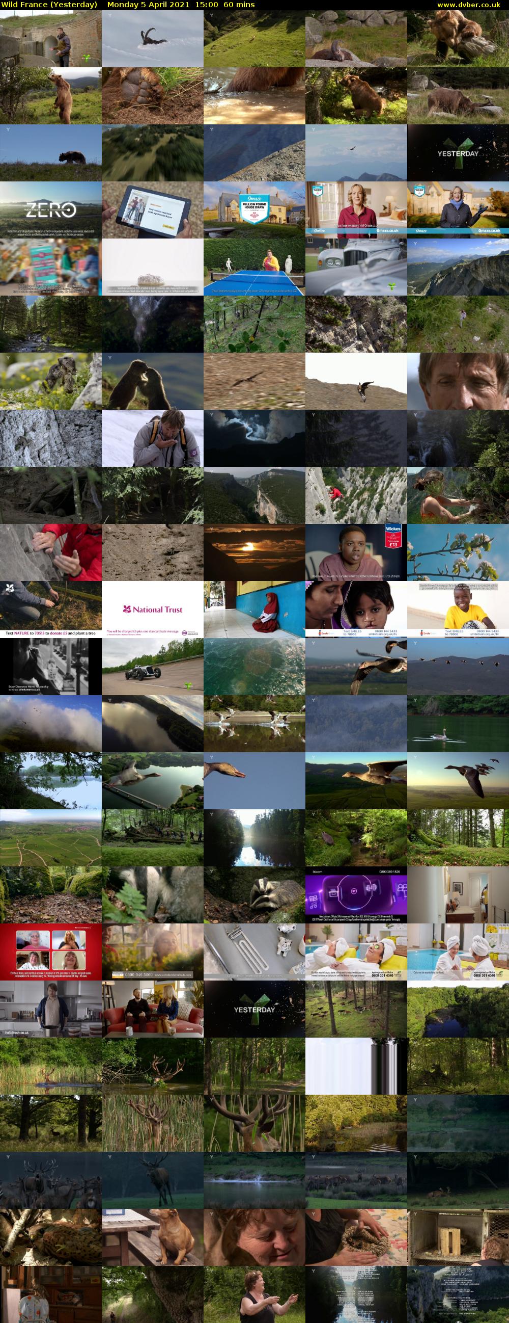 Wild France (Yesterday) Monday 5 April 2021 15:00 - 16:00