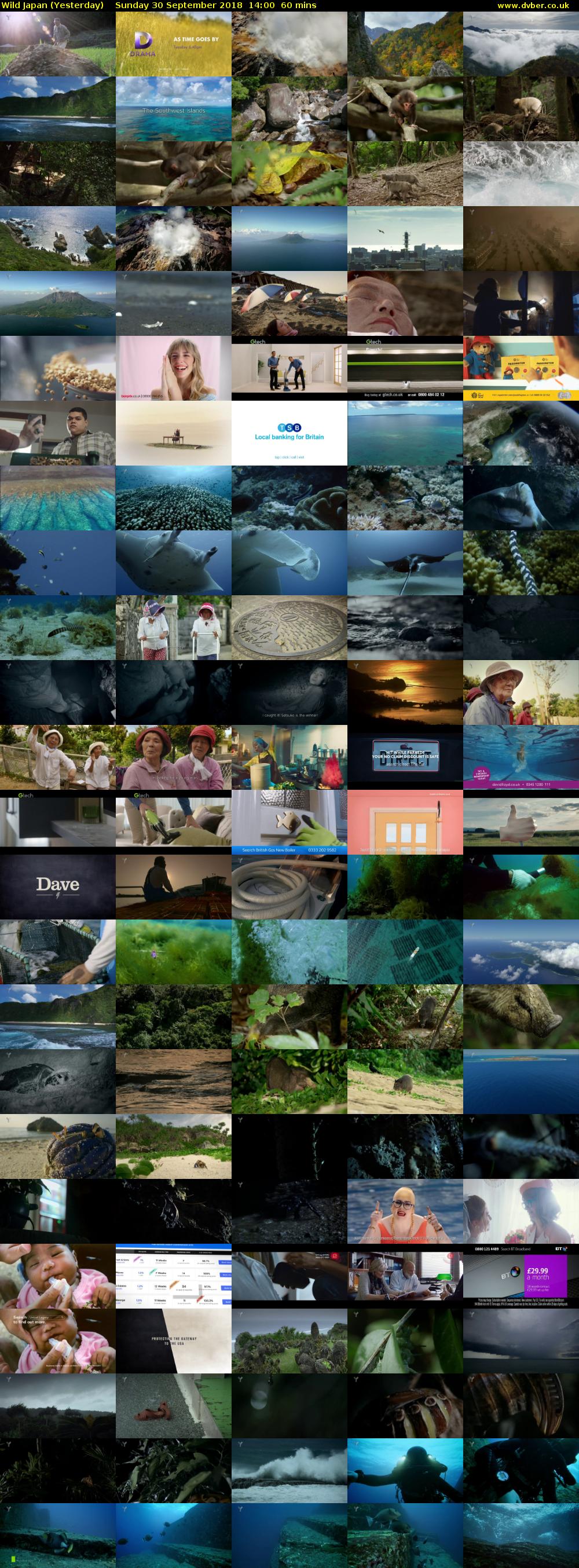 Wild Japan (Yesterday) Sunday 30 September 2018 14:00 - 15:00
