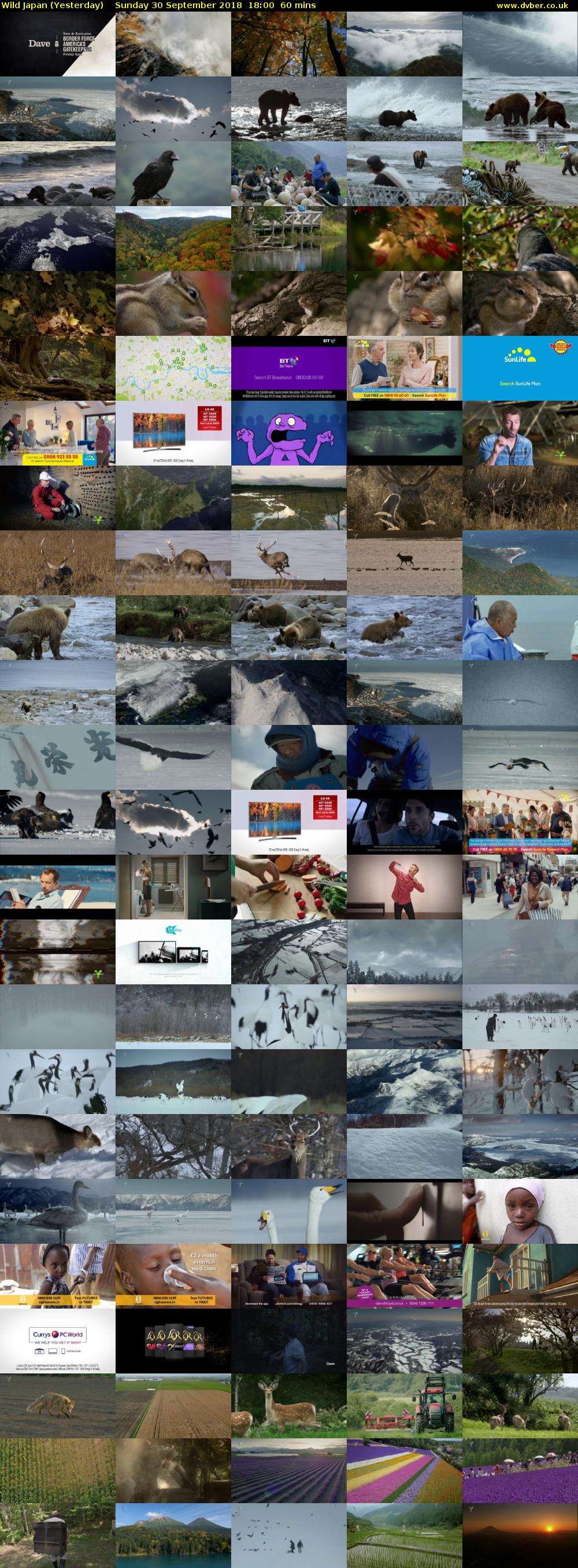 Wild Japan (Yesterday) Sunday 30 September 2018 18:00 - 19:00