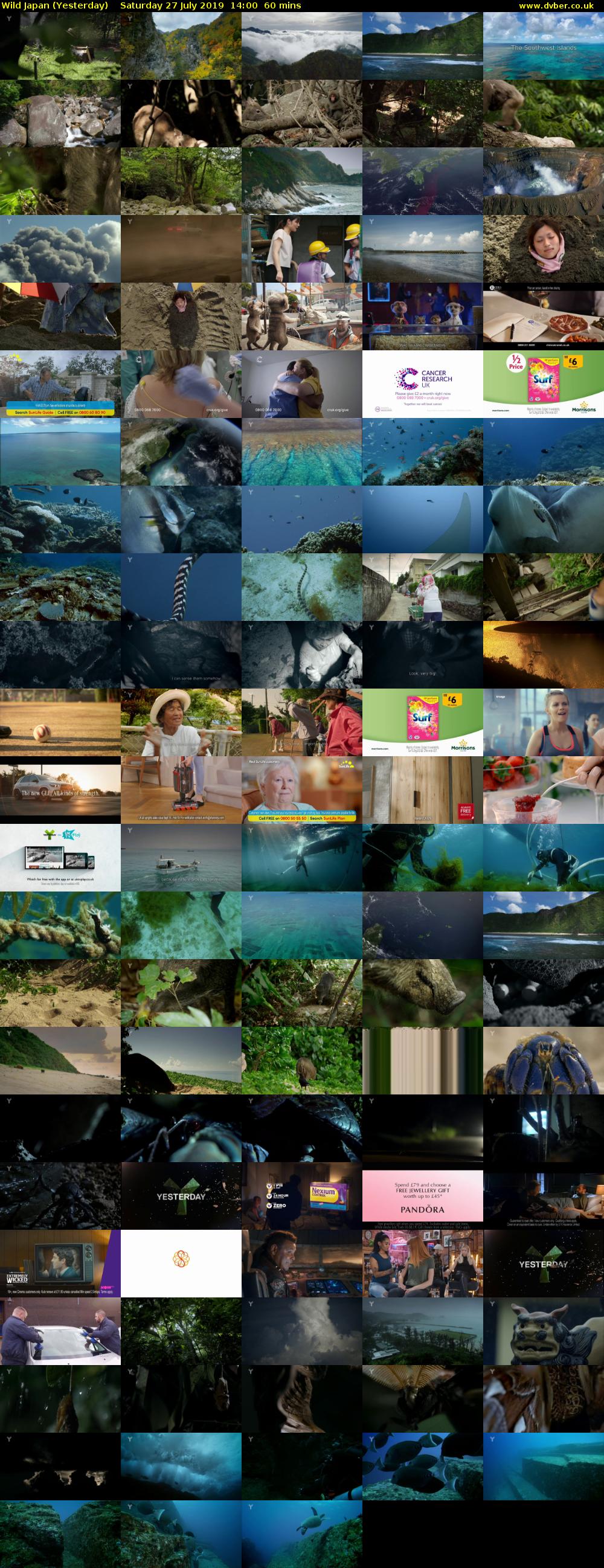 Wild Japan (Yesterday) Saturday 27 July 2019 14:00 - 15:00