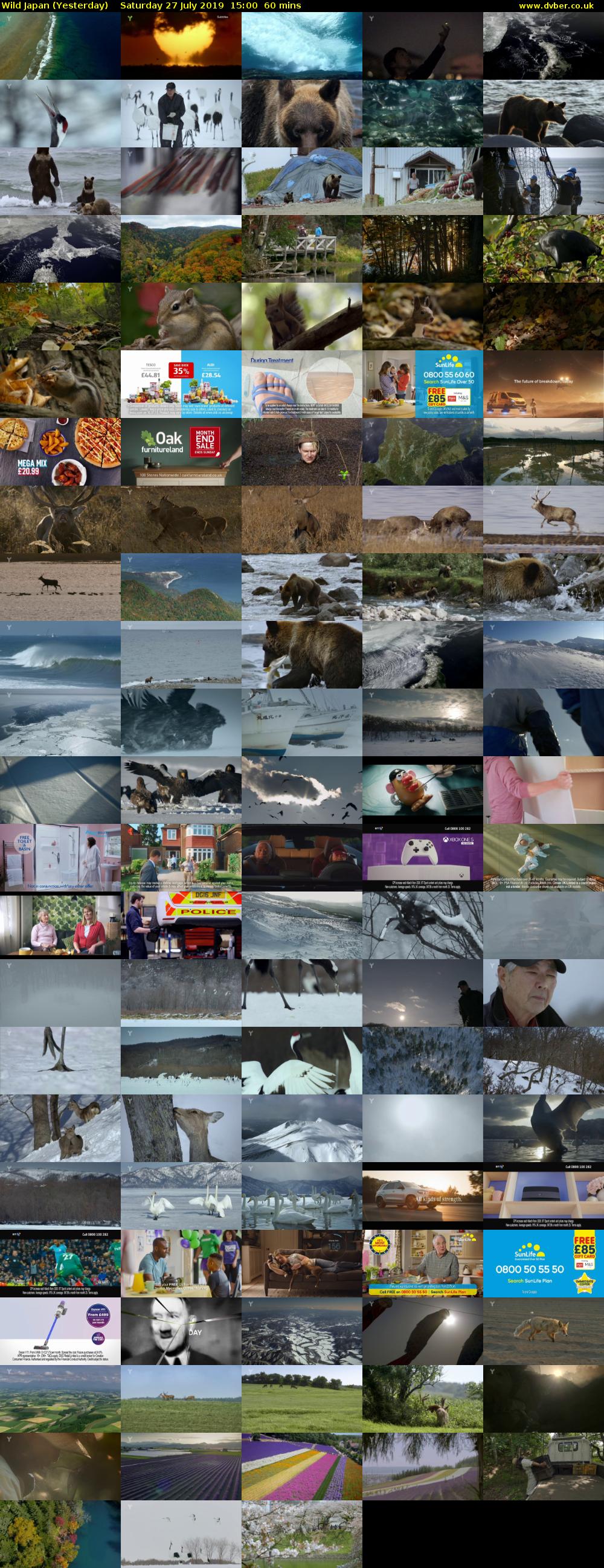 Wild Japan (Yesterday) Saturday 27 July 2019 15:00 - 16:00