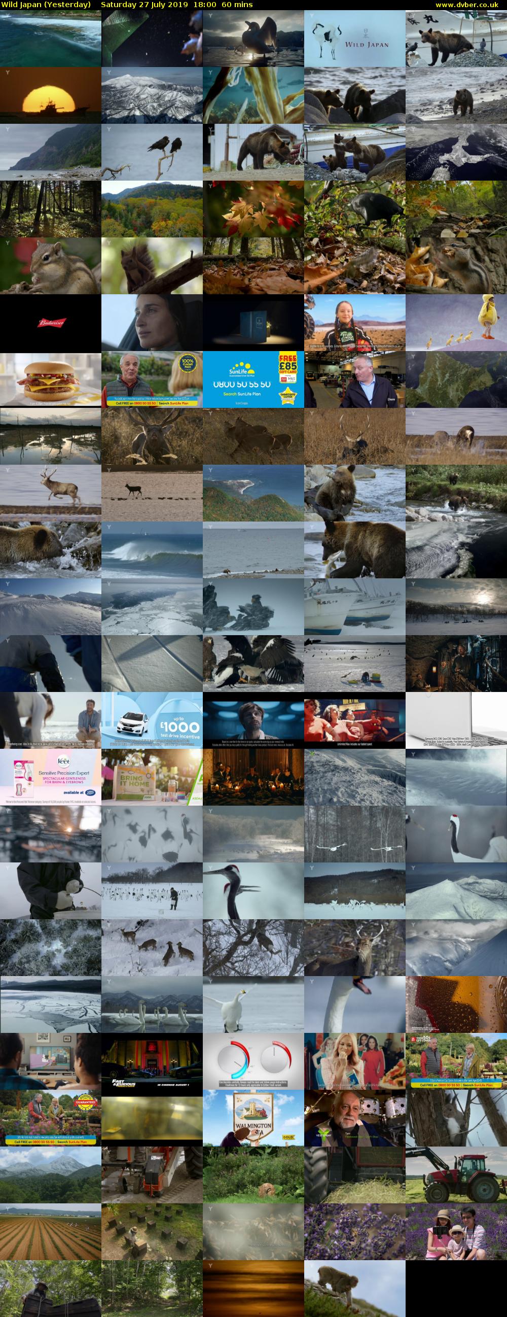 Wild Japan (Yesterday) Saturday 27 July 2019 18:00 - 19:00