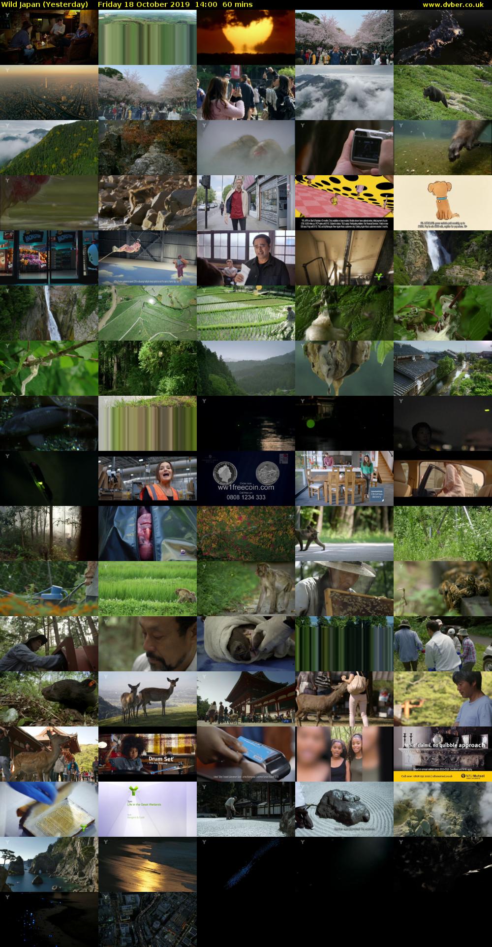 Wild Japan (Yesterday) Friday 18 October 2019 14:00 - 15:00