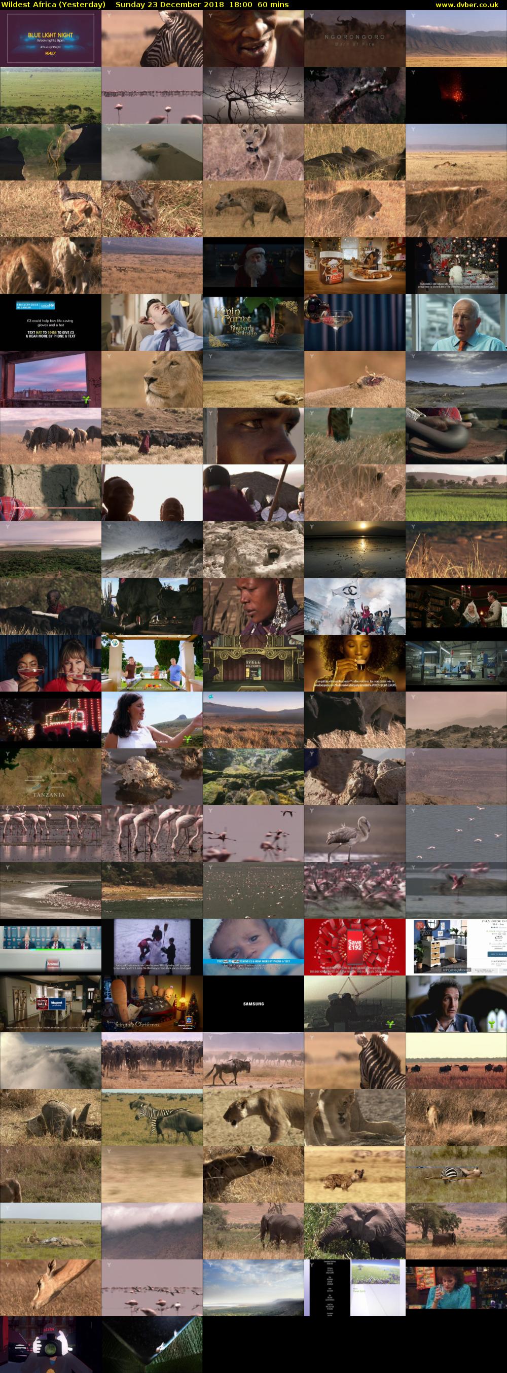 Wildest Africa (Yesterday) Sunday 23 December 2018 18:00 - 19:00