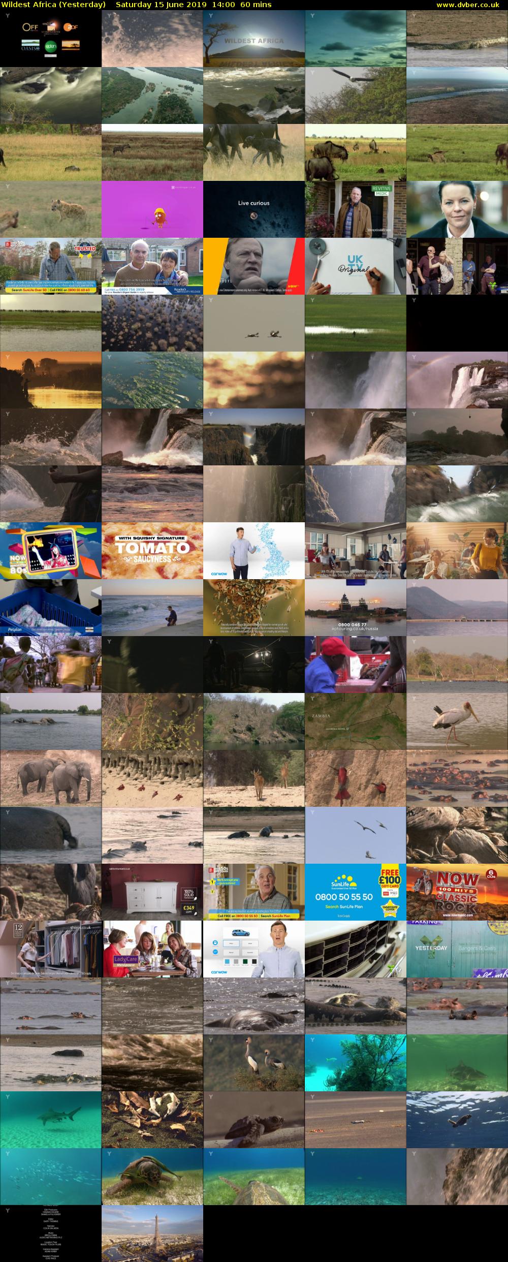 Wildest Africa (Yesterday) Saturday 15 June 2019 14:00 - 15:00