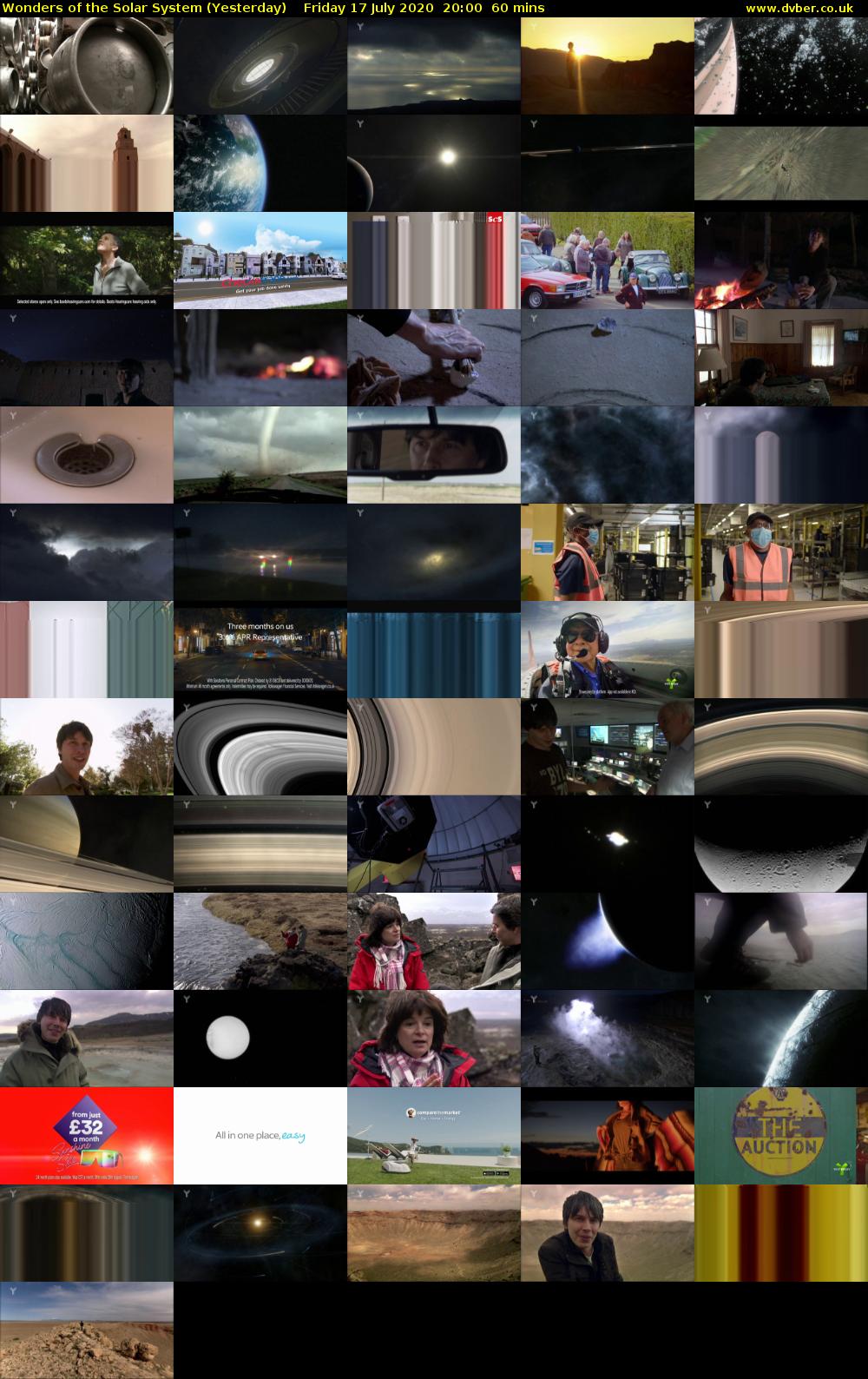 Wonders of the Solar System (Yesterday) Friday 17 July 2020 20:00 - 21:00