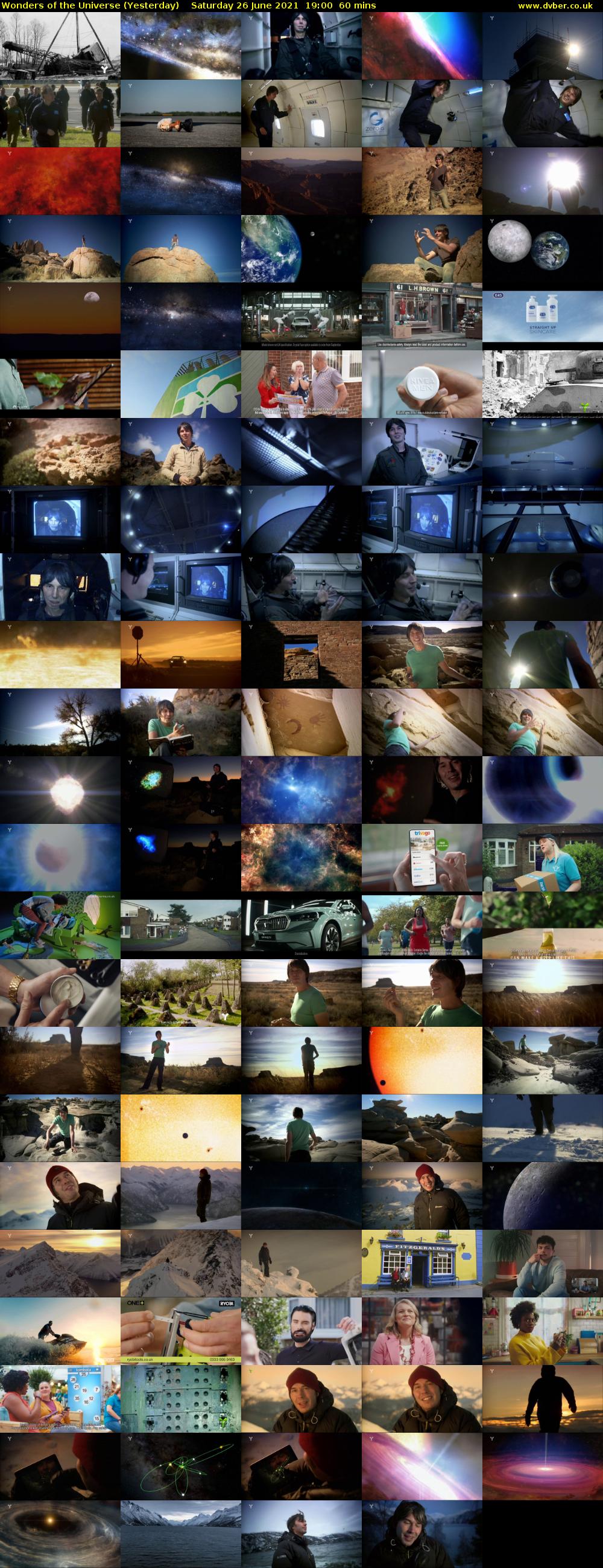 Wonders of the Universe (Yesterday) Saturday 26 June 2021 19:00 - 20:00