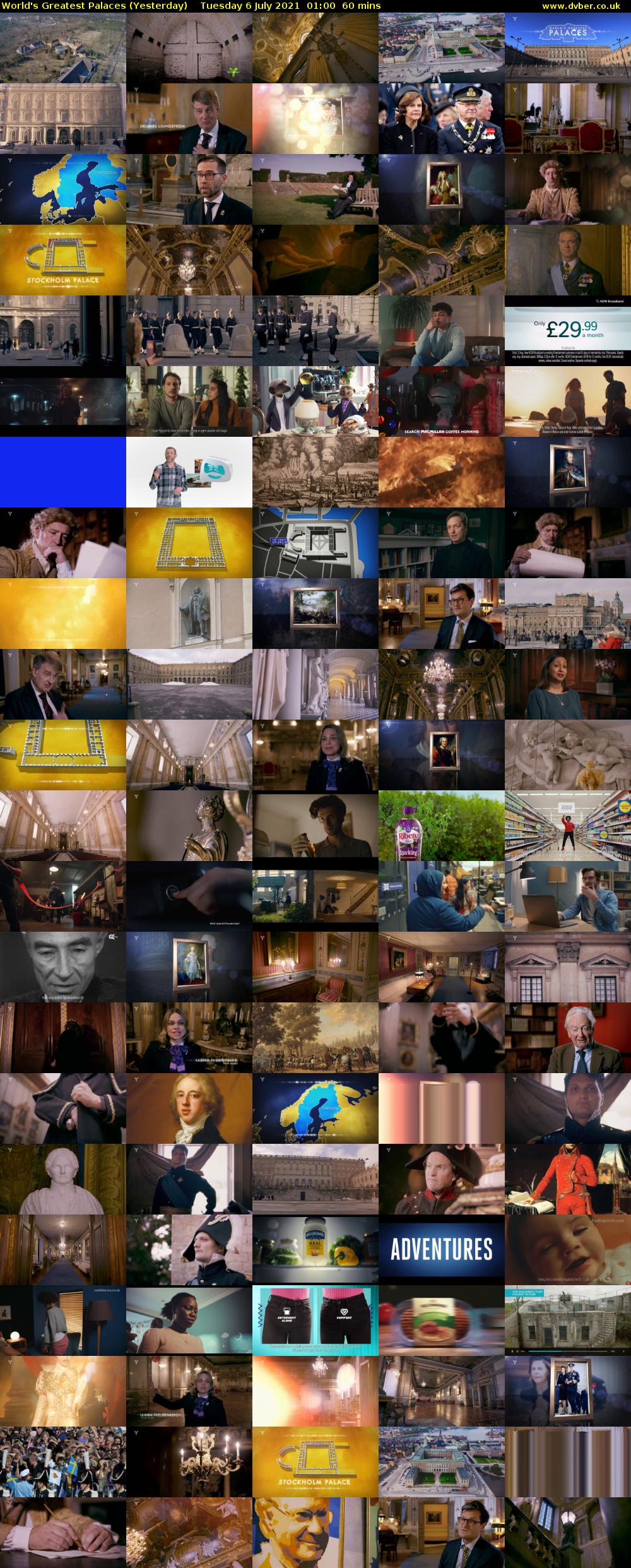 World's Greatest Palaces (Yesterday) Tuesday 6 July 2021 01:00 - 02:00