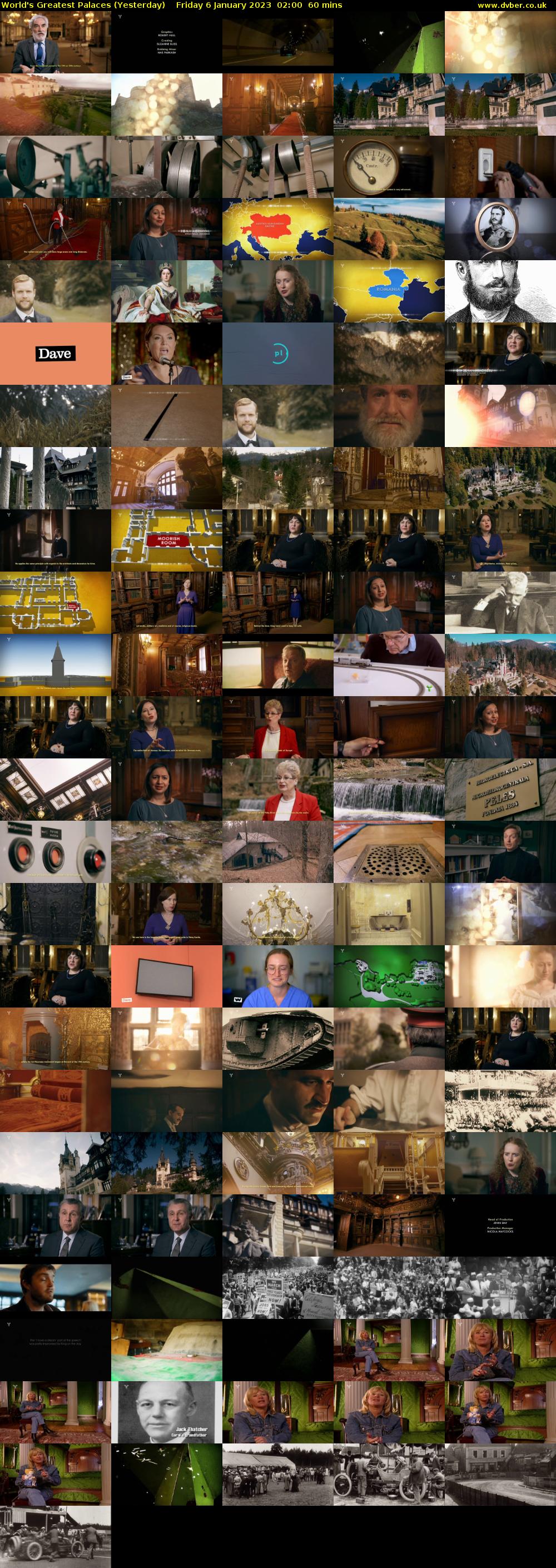 World's Greatest Palaces (Yesterday) Friday 6 January 2023 02:00 - 03:00