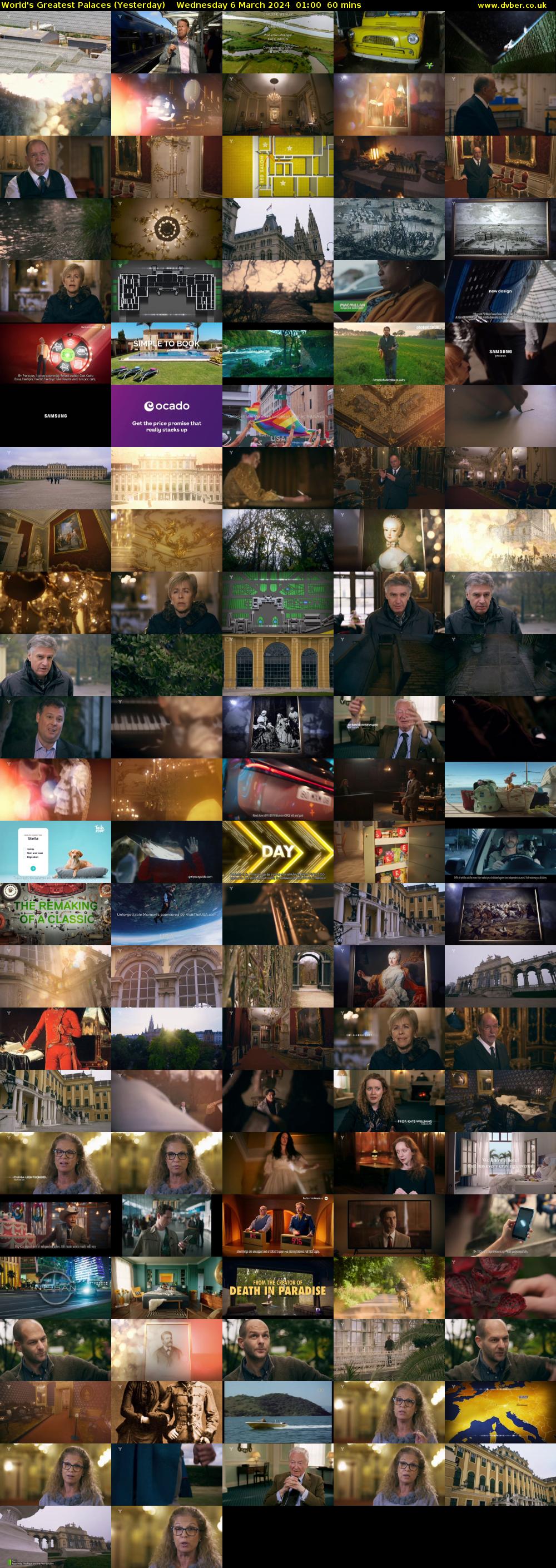 World's Greatest Palaces (Yesterday) Wednesday 6 March 2024 01:00 - 02:00
