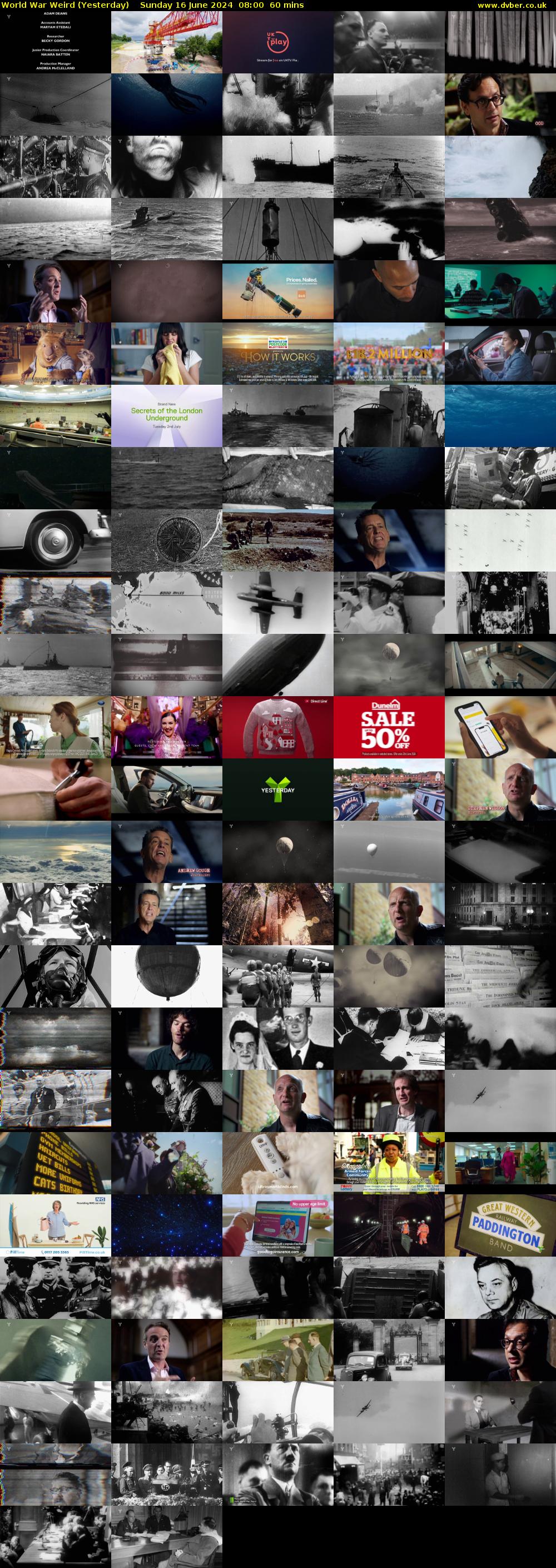 World War Weird (Yesterday) Sunday 16 June 2024 08:00 - 09:00