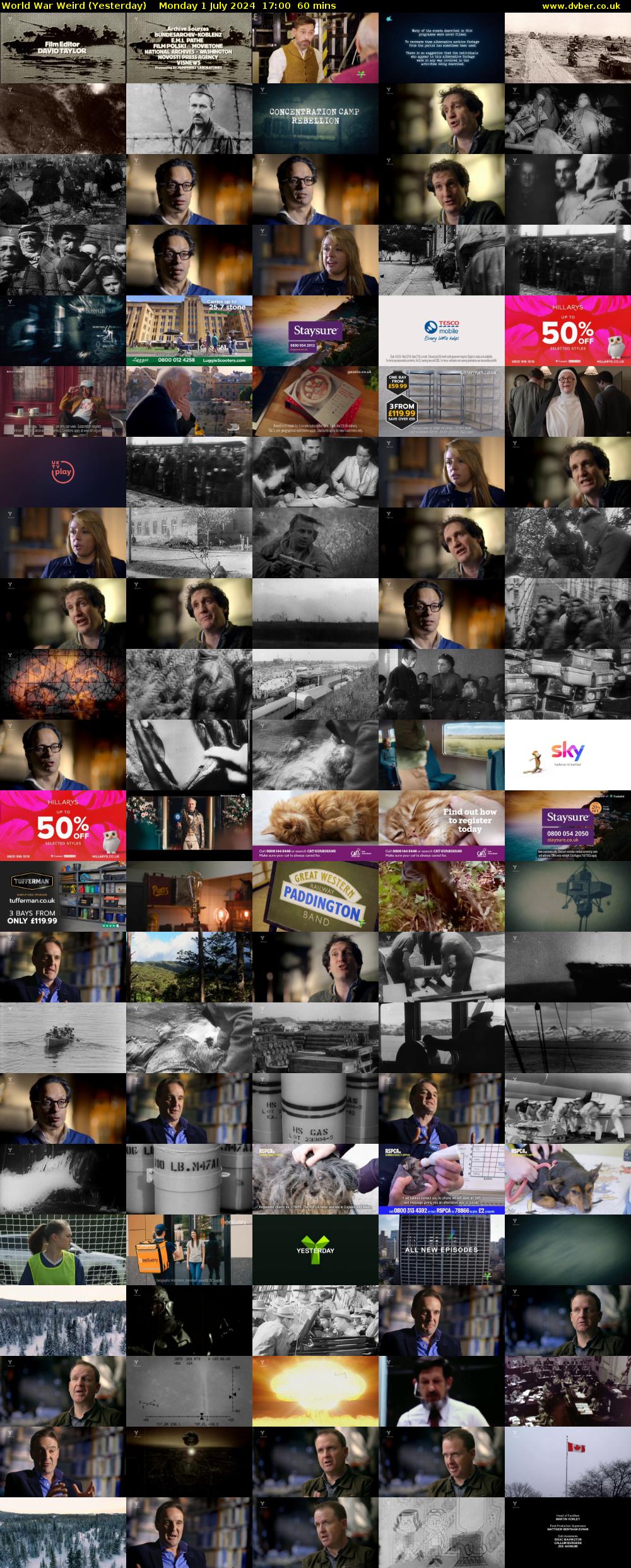 World War Weird (Yesterday) Monday 1 July 2024 17:00 - 18:00