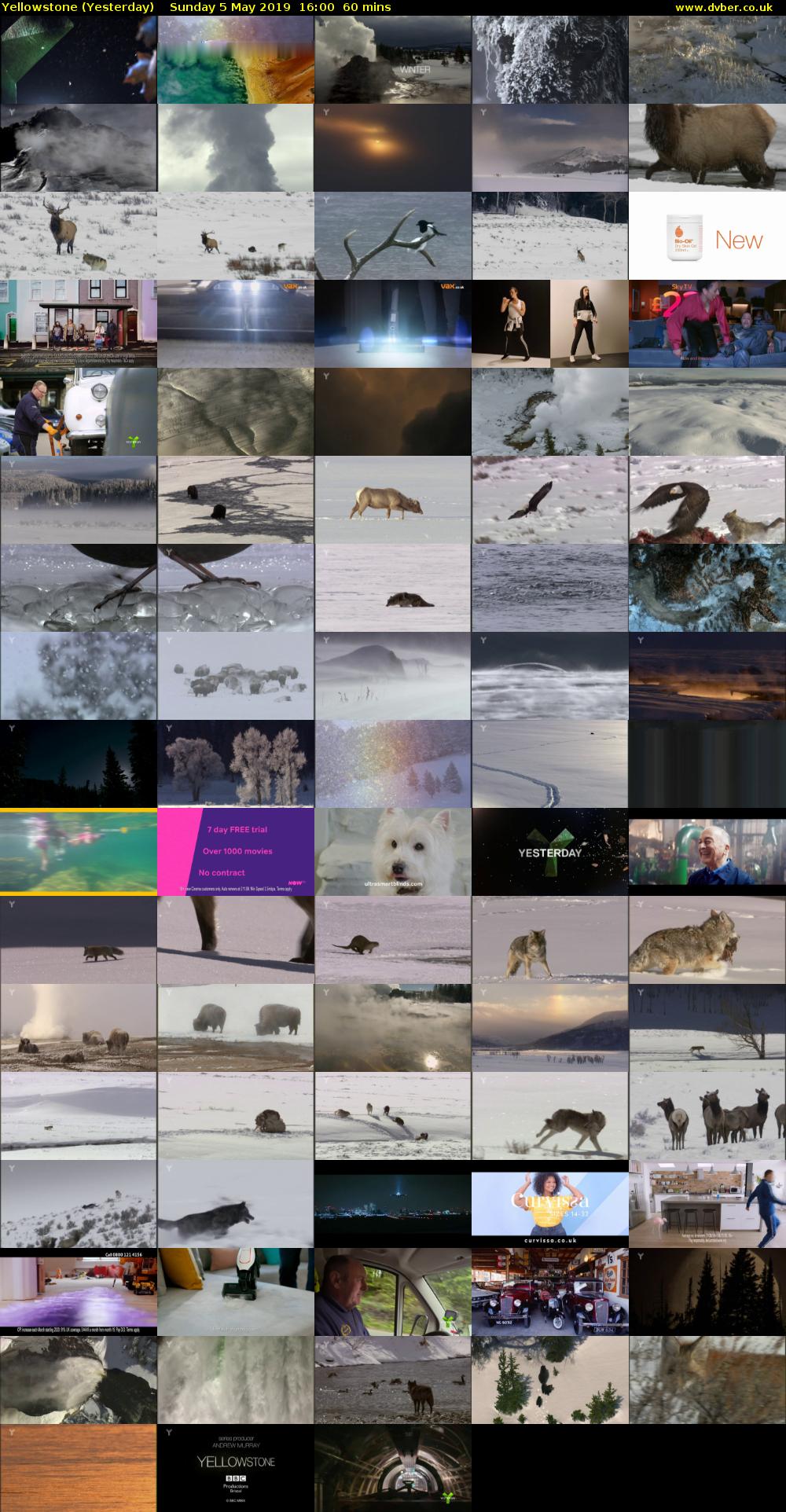 Yellowstone (Yesterday) Sunday 5 May 2019 16:00 - 17:00
