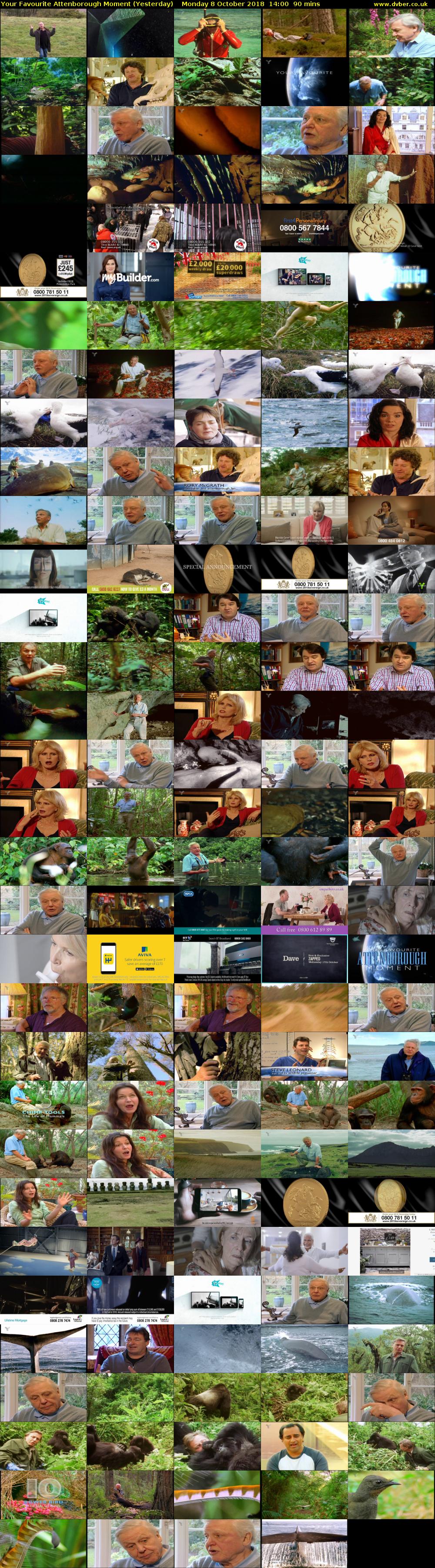 Your Favourite Attenborough Moment (Yesterday) Monday 8 October 2018 14:00 - 15:30