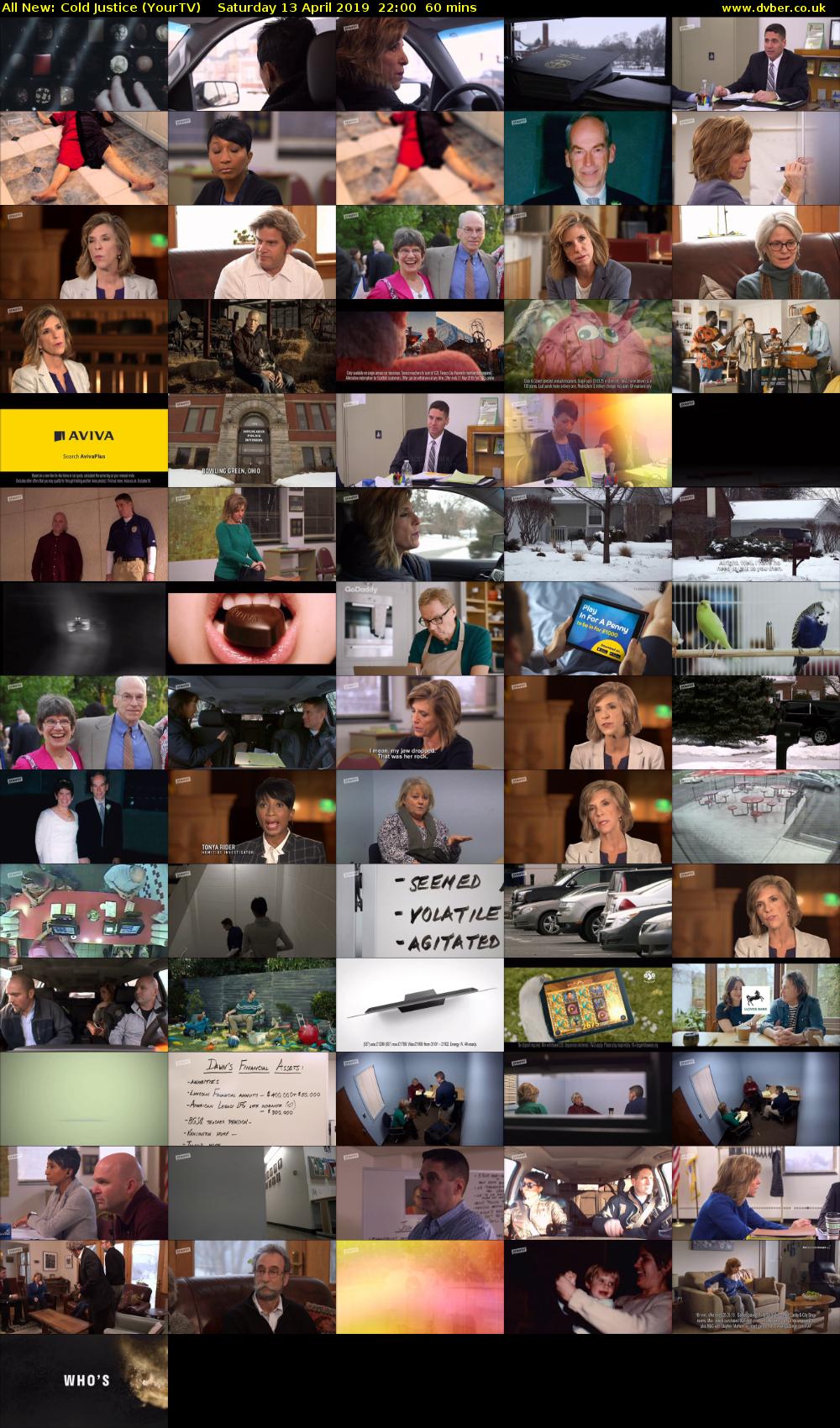 All New: Cold Justice (YourTV) Saturday 13 April 2019 22:00 - 23:00