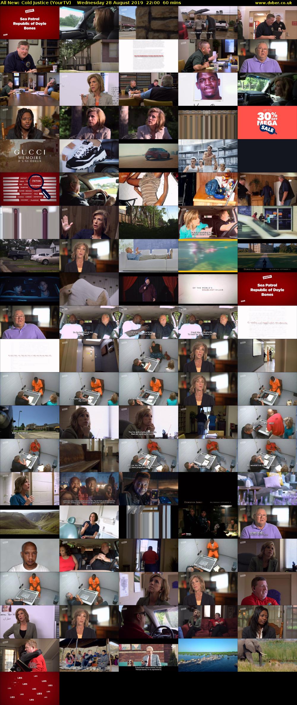 All New: Cold Justice (YourTV) Wednesday 28 August 2019 22:00 - 23:00