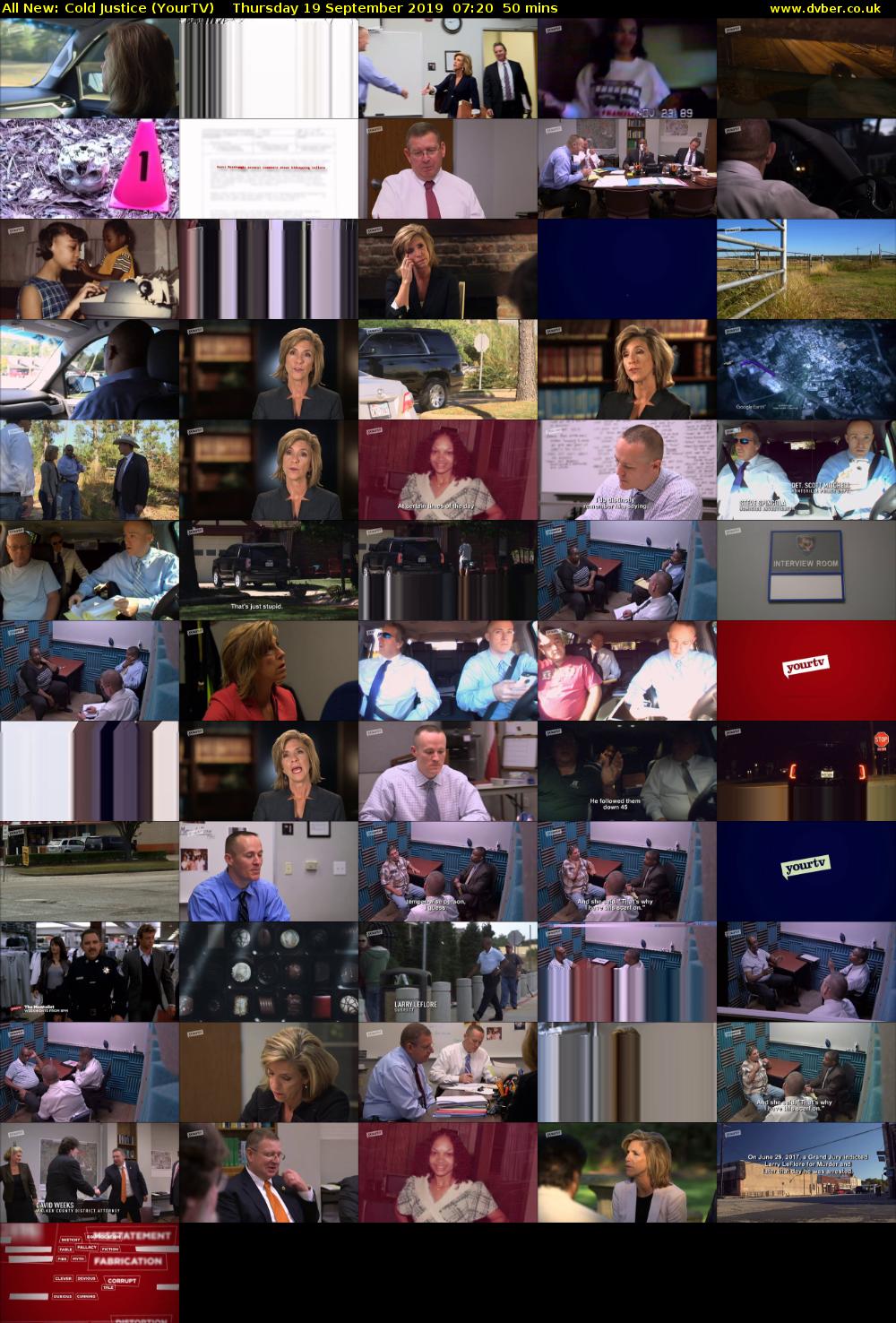 All New: Cold Justice (YourTV) Thursday 19 September 2019 07:20 - 08:10