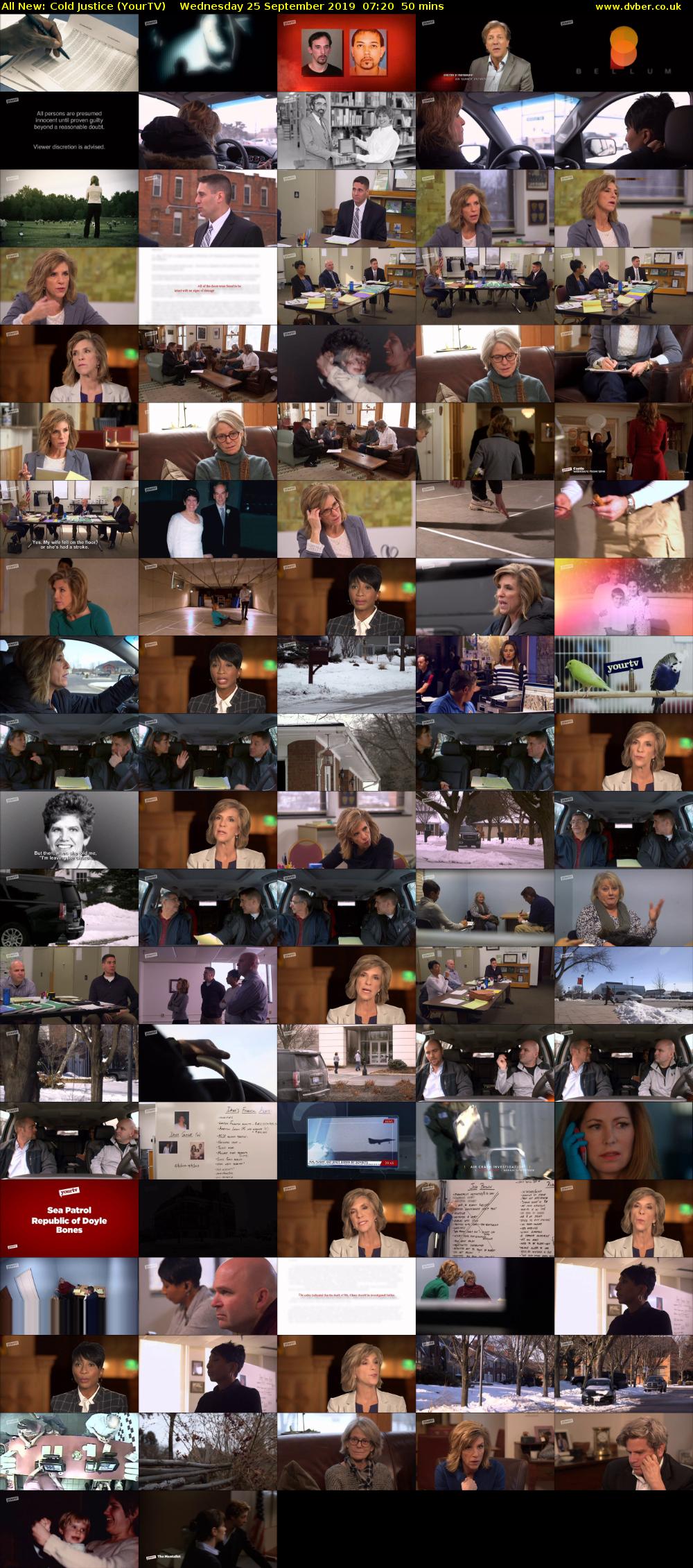 All New: Cold Justice (YourTV) Wednesday 25 September 2019 07:20 - 08:10