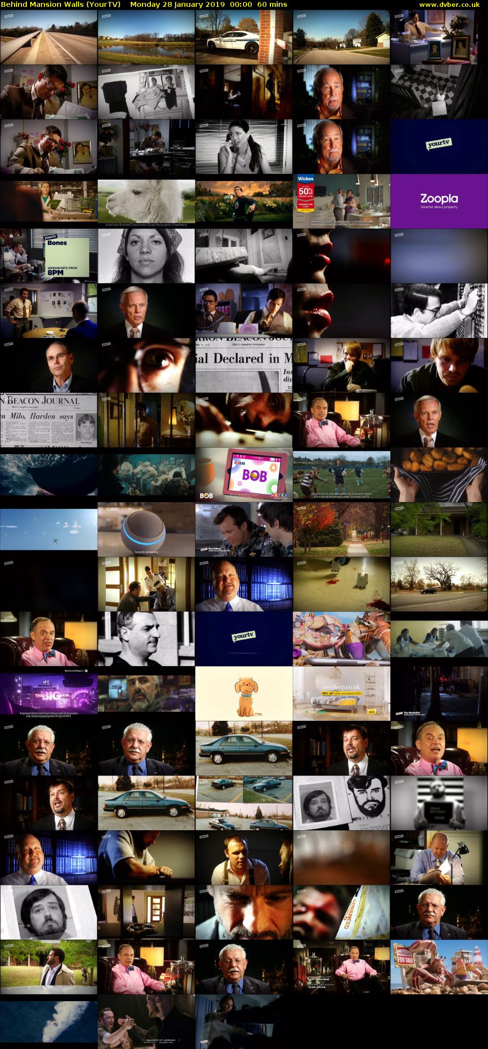 Behind Mansion Walls (YourTV) Monday 28 January 2019 00:00 - 01:00