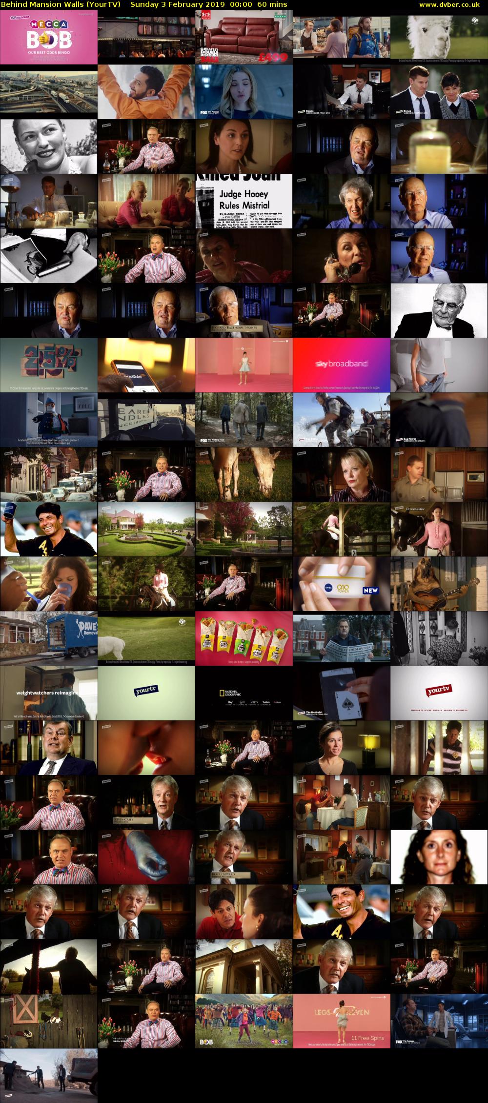 Behind Mansion Walls (YourTV) Sunday 3 February 2019 00:00 - 01:00
